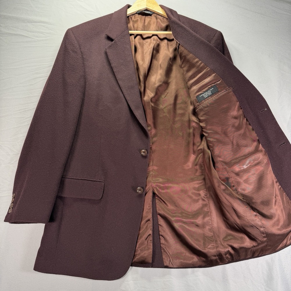 JoS. A. Bank Blazer Mens 40R Red Cashmere Notch Lapel Single Breasted Gordon